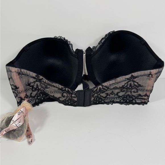 Felina Black Bra strapless lace multi-way bra size 36D - Picture 4 of 8